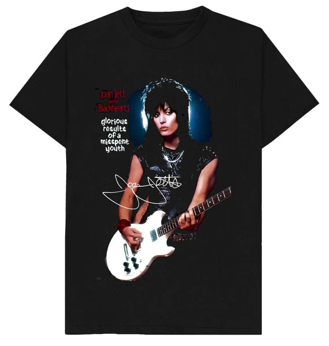 Joan Jett Photo Short Sleeve Cotton T- Shirt Unisex All Size S to 5XL BE59