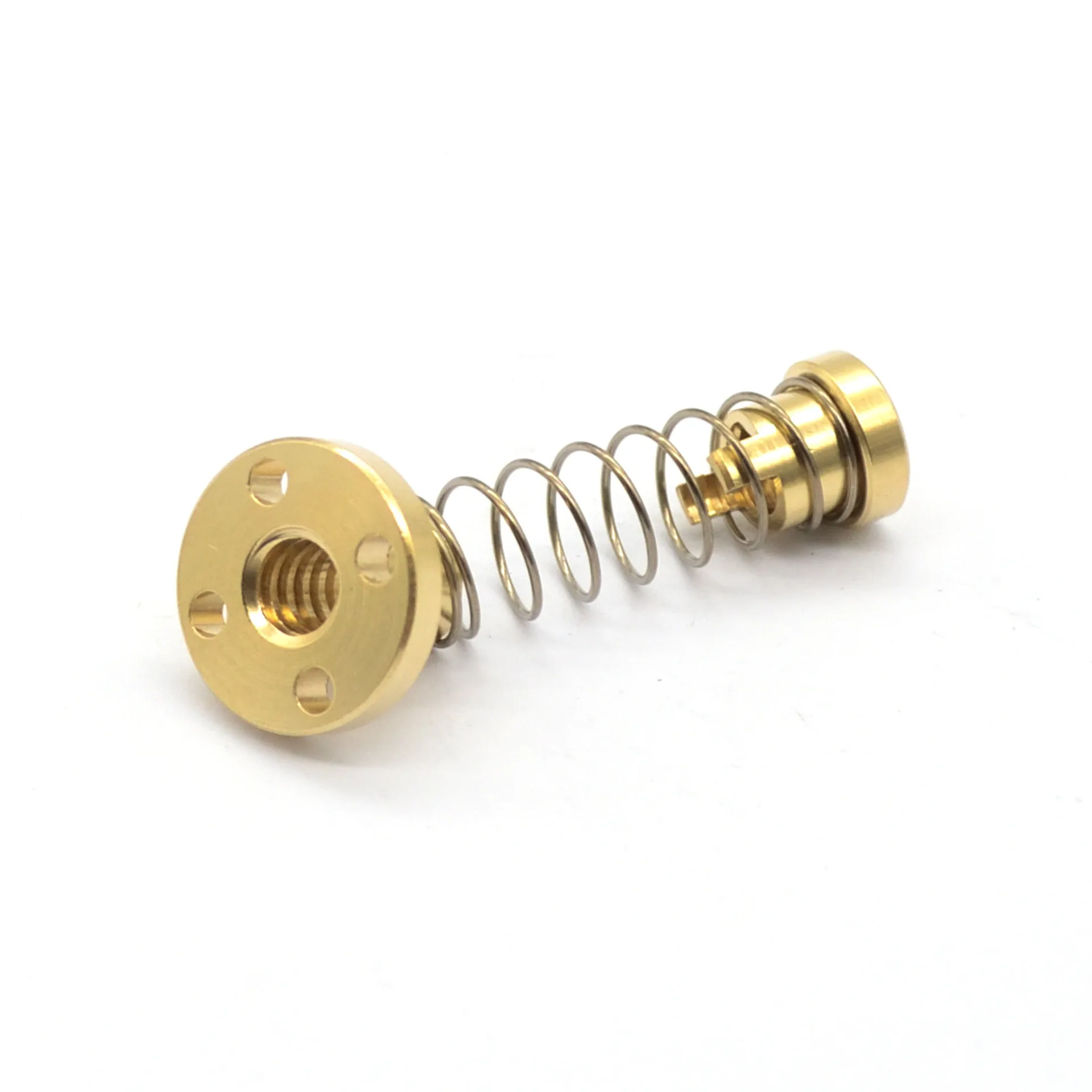 3D printer accessories T8 screw T8 copper nut, clearance elimination copper return nut, trapezoidal stainless steel screw