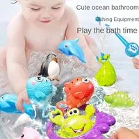 Playing in Water, Bathing Toys Fishing for Children and Babies Playing in Water Toys Soft Rubber Playing in Water Spraying Water