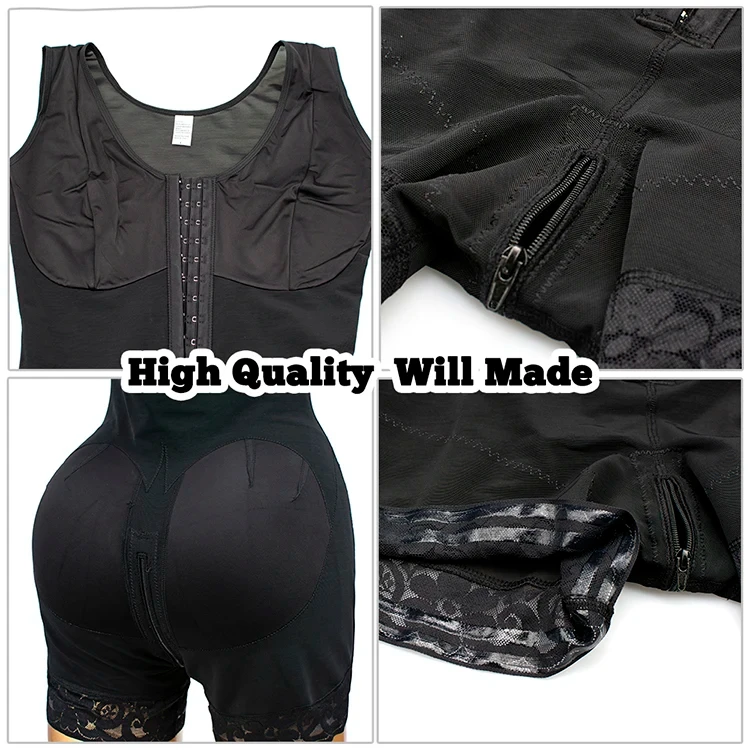 Full Body Shaper High Compression Shapewear Girdle for Postpartum Slimming Sheath Belly Fajas Colombianas with Brooches Bust