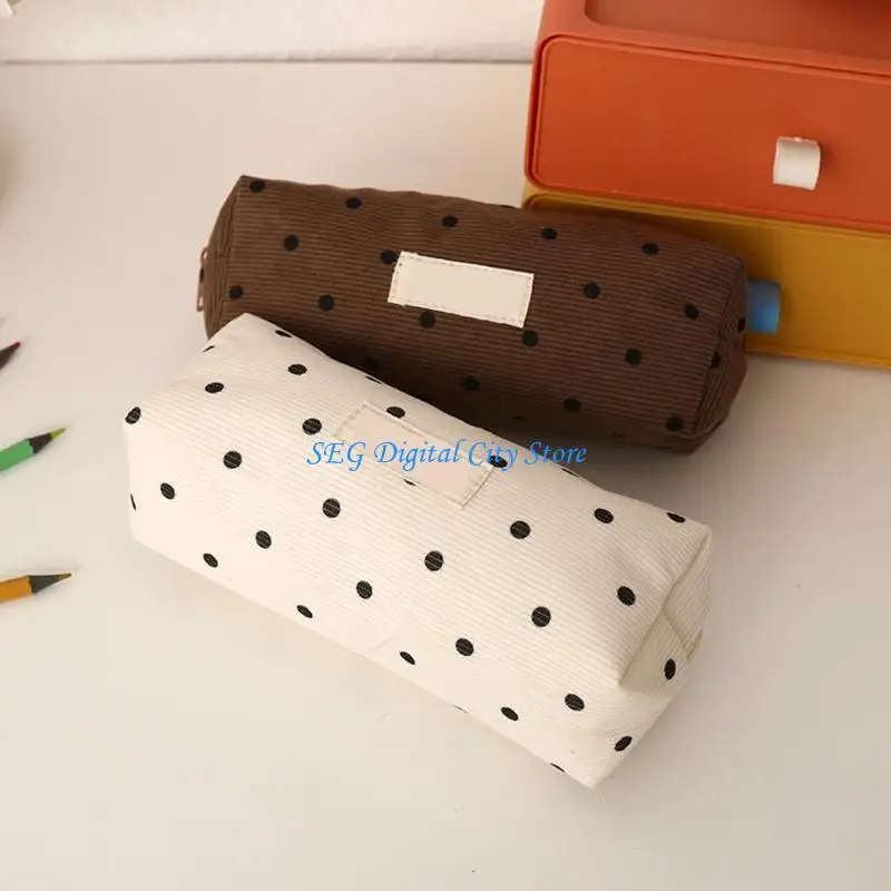 U75B Light Weight Fabric Pencil Case Large Capacity Pencil Bag Multipurpose Pen Pouches for Students Women School Offices Use