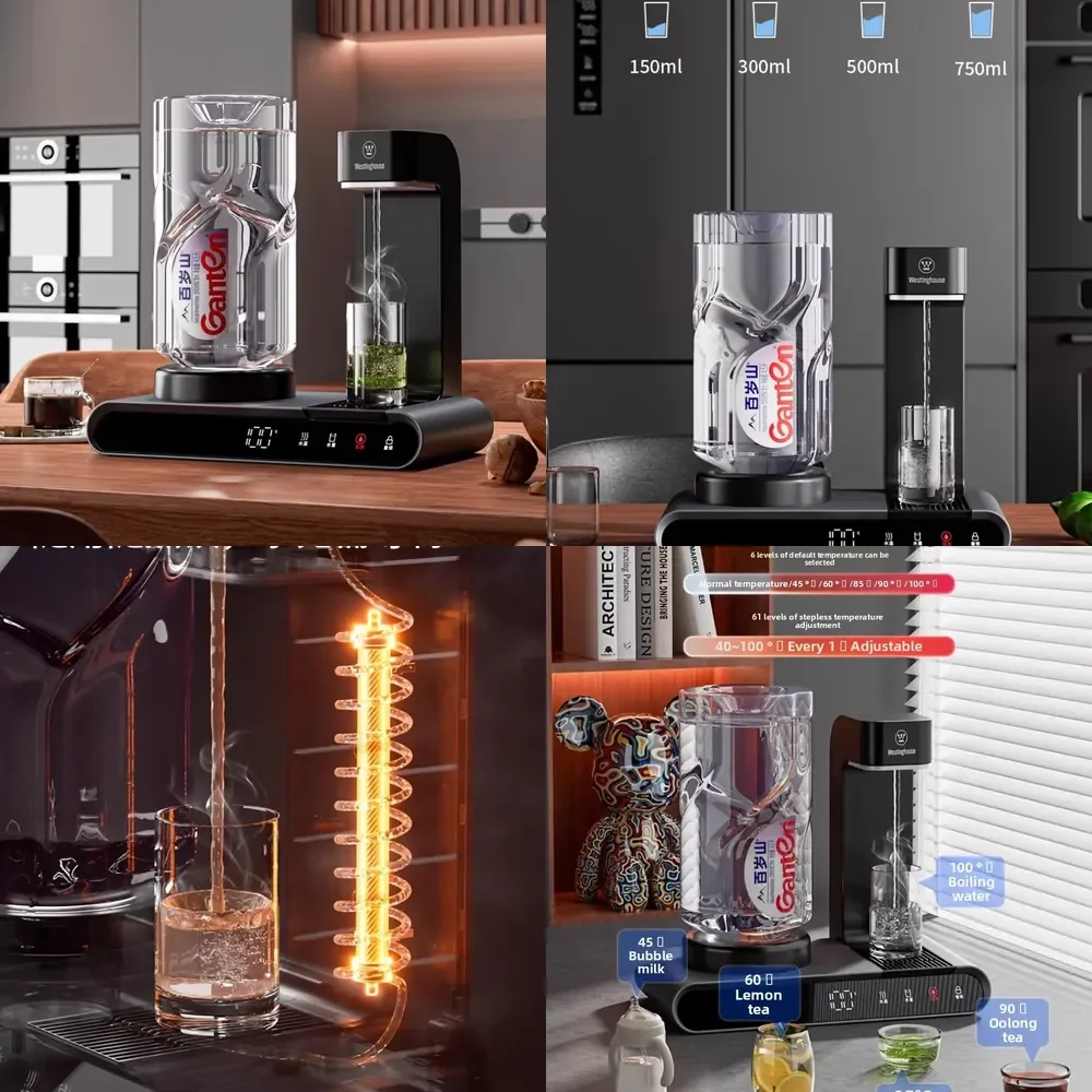 2026 Westinghouse Instant Hot Water Dispenser for Home Office Kitchen Use Mini Desktop Bottled Water Heater Fast Heating