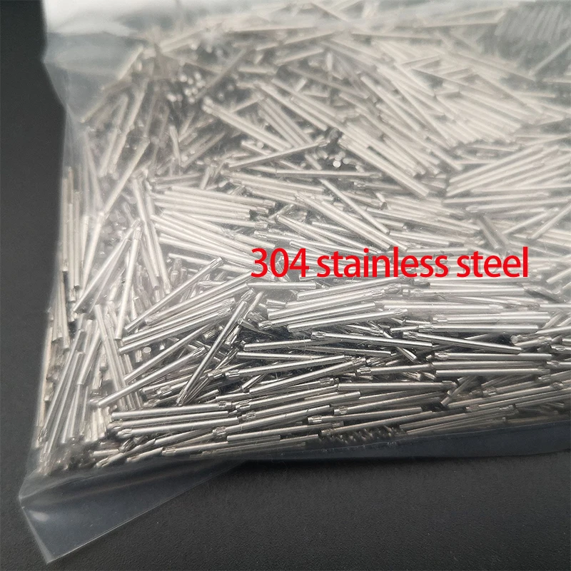 1000PCS Dia 1.1mm 304 Stainless Steel Watch Band Link Pins Single Head Watch Band Steel Strap Repairing Accessory