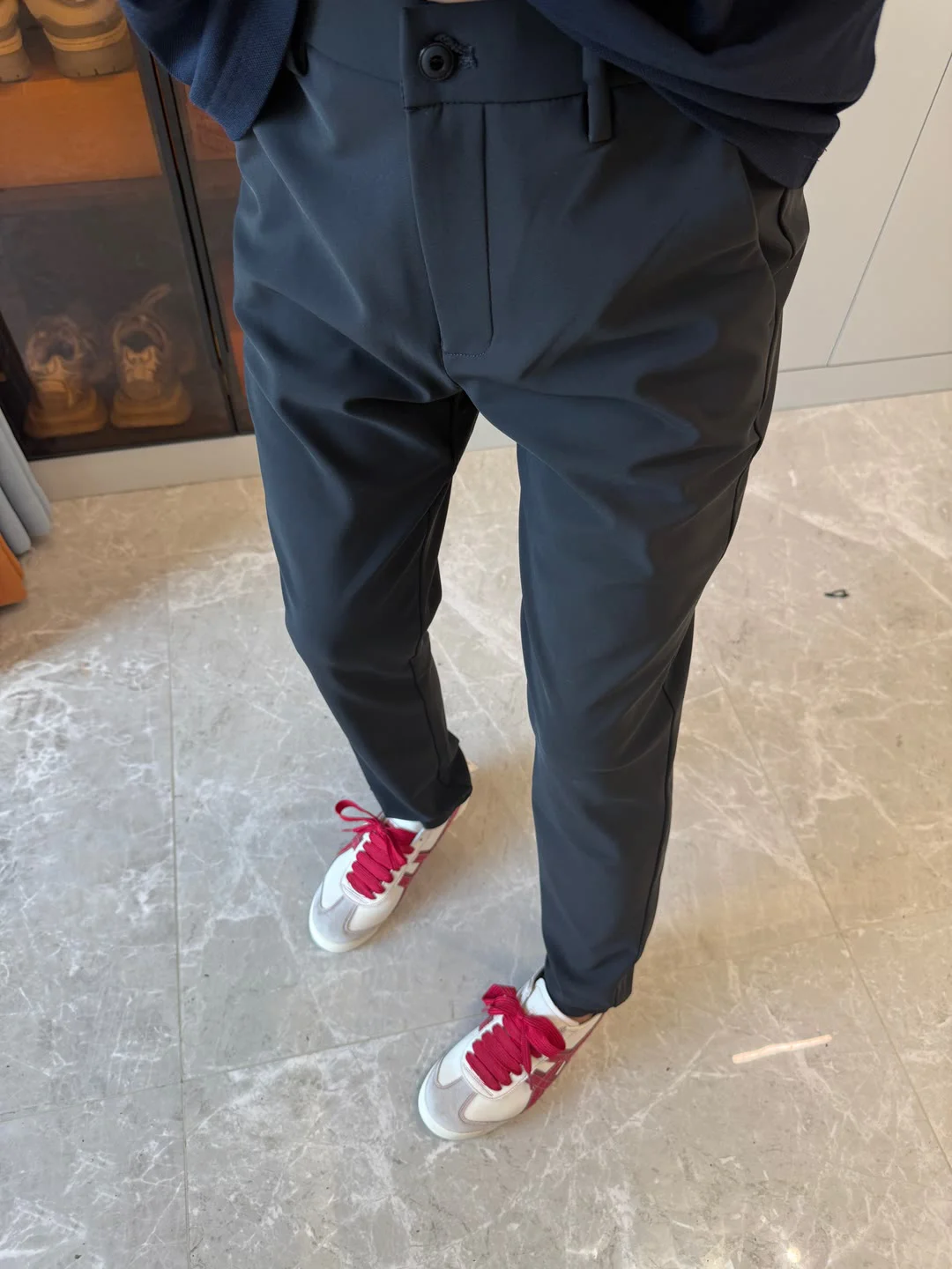 

Bla Straight Leg Men's Casual Pants Iron-Free Versatile Spring Autumn Busin Long Trousers Faionable Brand Suit Trousers