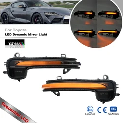 Smoked Dynamic Led Side Wing Rearview Mirror Indicator Blinker Repeaters For BMW Z4 G29 2019+ X2 F39 2018+ Toyota GR Supra 2020+