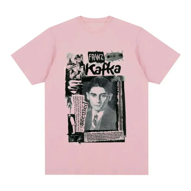 Franz Kafka Vintage T-Shirt New Printed T-Shirt Men\'s Fashion Cotton Short Sleeve Top T-Shirt