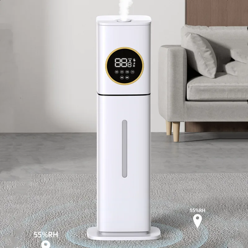 مرطب الضباب الساخن لغرفة النوم المنزلية ، النساء الحوامل والرضع لديهم كمية كبيرة من الضباب والرذاذ ، مرطب داخلي مثبت على الأرض