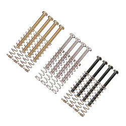 4Pcs Guitar Humbucker Pickup Screws And Springs M3*30MM In Chrome Black Or Gold For Electric Guitar Accessories