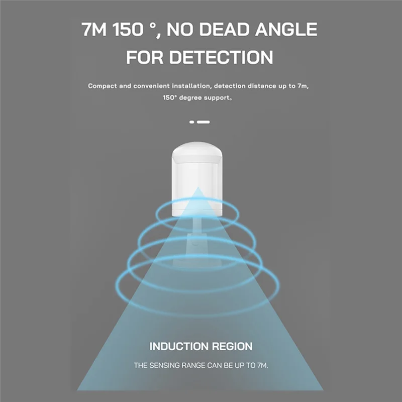 

B04B-2Pcs TUYA Датчик человеческого тела Zigbee Безопасность движения Беспроводное соединение Шлюз интенсивности света PIR Датчик человеческого тела