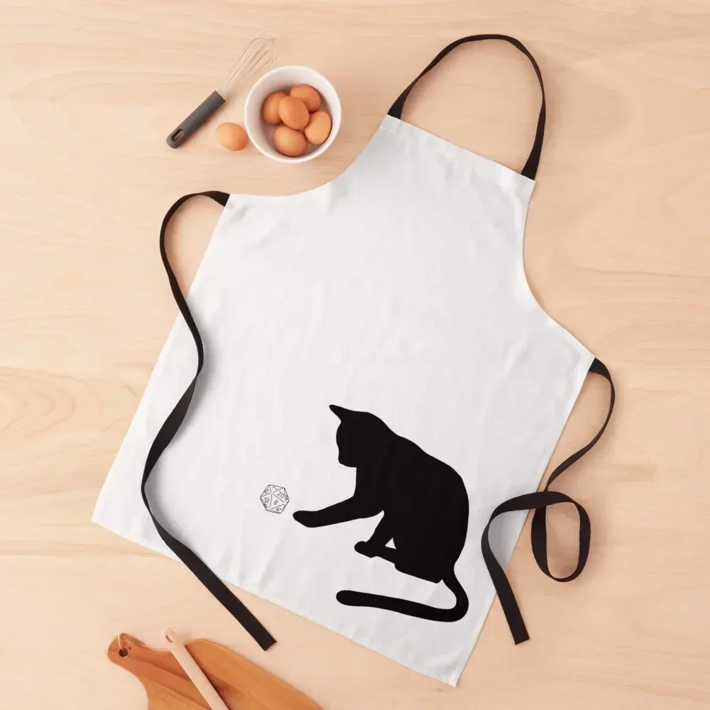 

D20 Cat Apron For Kitchen Women work ladies Nursing Apron