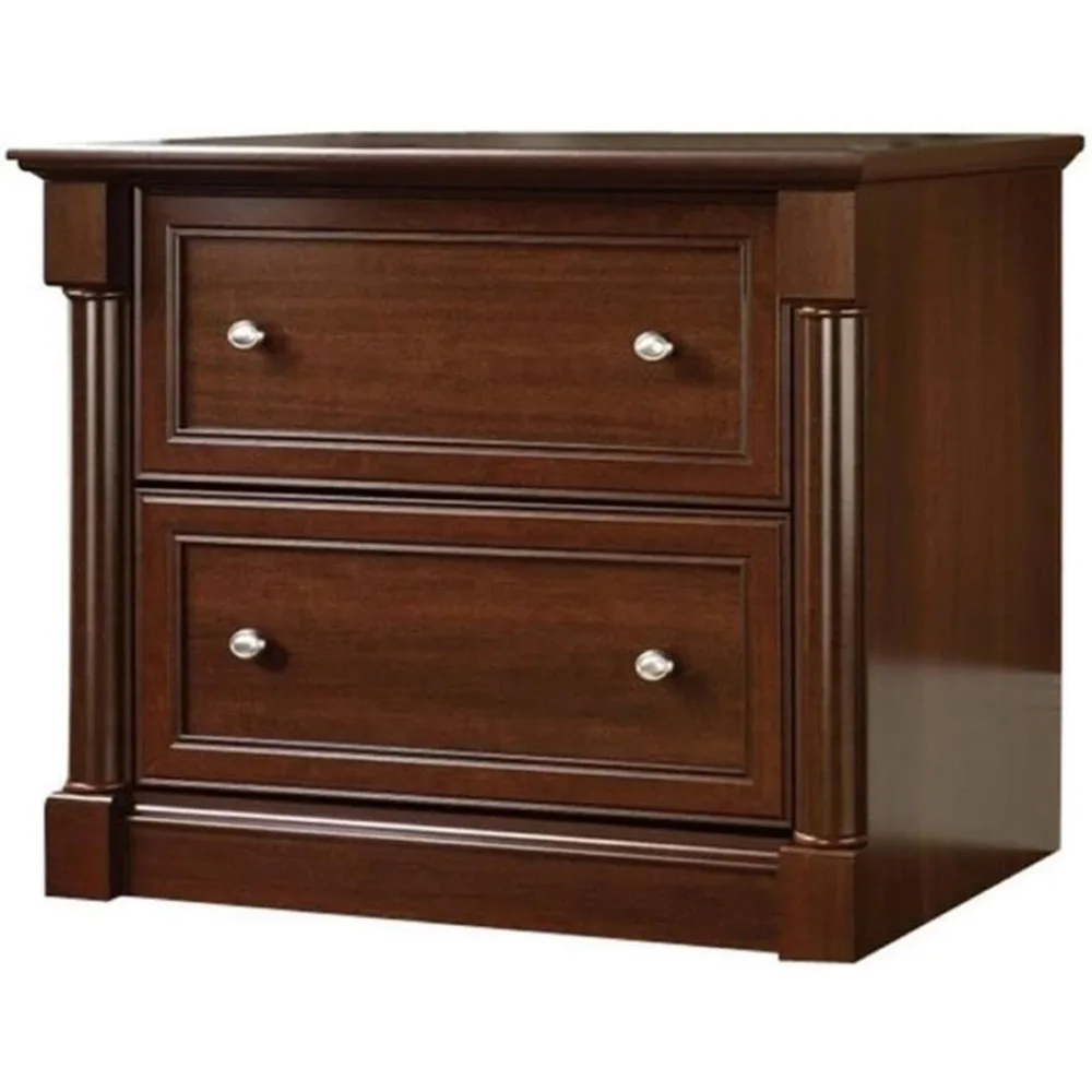 

"Cherry Engineered Wood 2-Drawer Lateral Filing Cabinet for Home and Office - Easy Assembly"