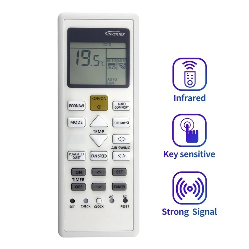 Replace AC Remote Control A75C12650 For Panasonic Air Conditioner A/C Remote Control