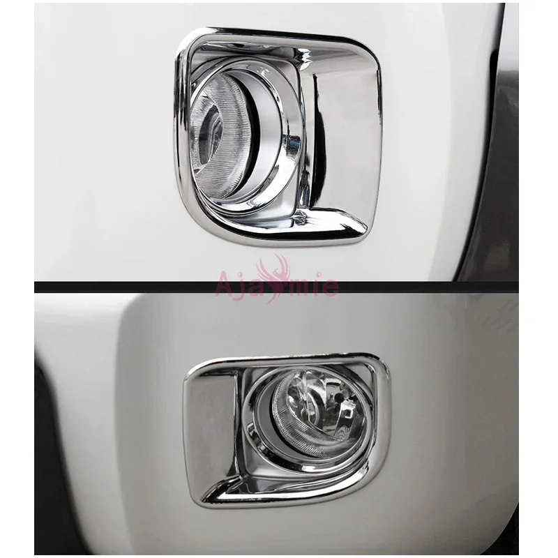 

Front Fog Lamp Cover For Toyota LC Land Cruiser 200 2012 2013 2014 2015 Light Overlay Panel Trim Chrome Car-Styling Accessories