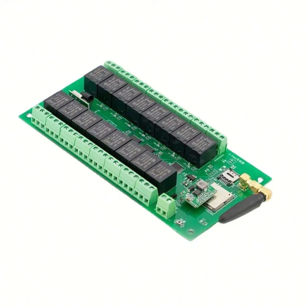 

4G 16-канальный интеллектуальный релейный модуль-контроллер, питание 7-24В DC, входной сигнал 433 МГц