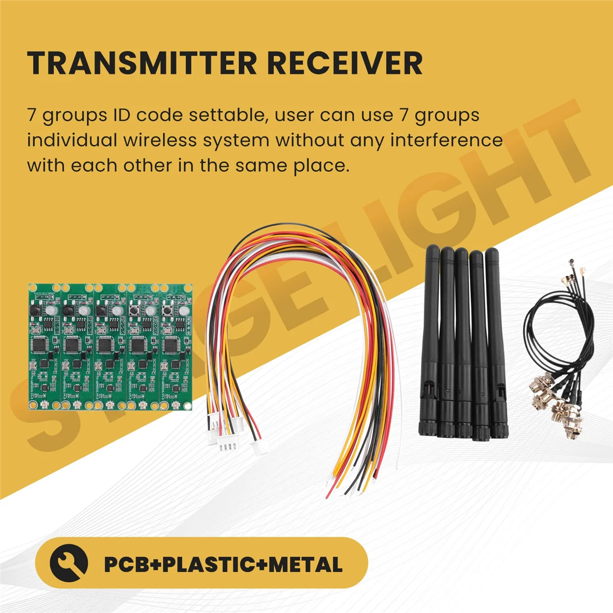 BVBV 5 шт. 2,4 ГГц беспроводной передатчик DMX 512, приемник печатной платы модуля 2 в 1, беспроводная печатная плата с антенной для сценического освещения DMX