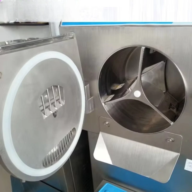Nueva máquina comercial de helado duro, máquina para hacer helados, congelador con un gran sabor, dos velocidades