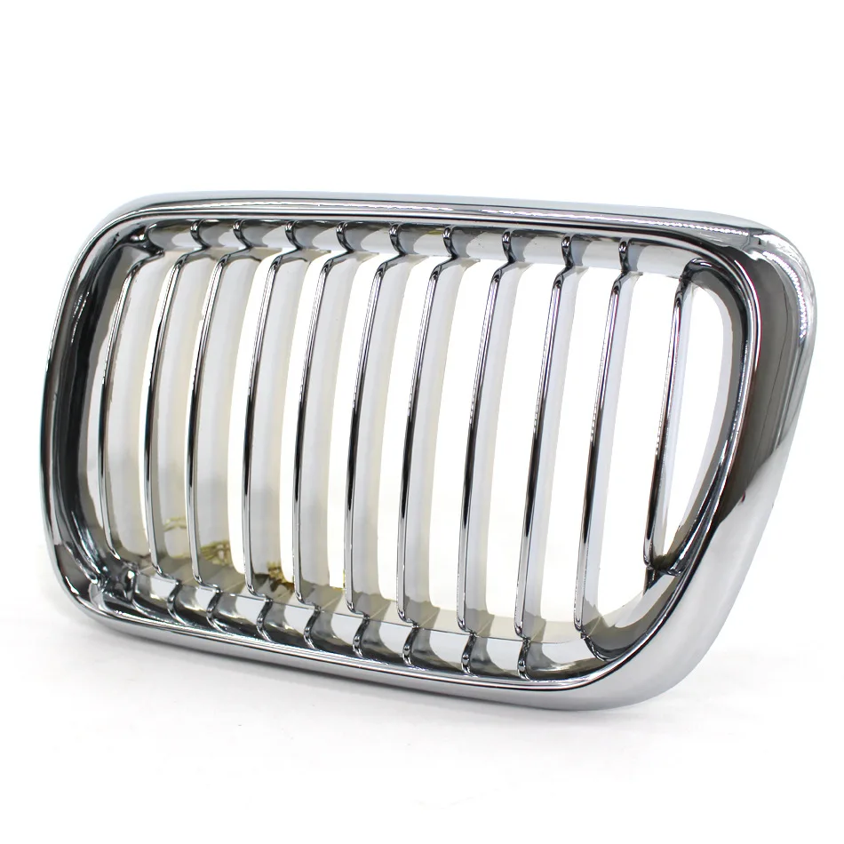 Front Kidney Facelift Grill Full Chrome Sliver Grill Facelift For BMW 3 Series E36 1997-1999 318i 320 323 328 Accessories view 3
