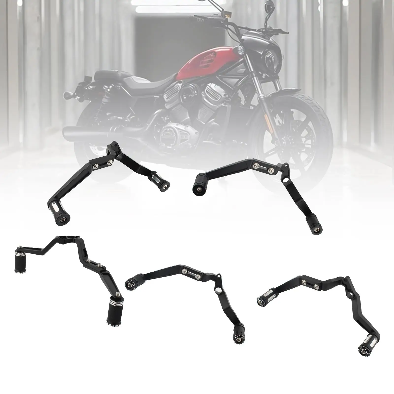 

Motorcycle Heel Toe Shift Lever Peg Easy Install Aluminum Alloy Pedal Arm Outdoor Riding Accessory for Nightster