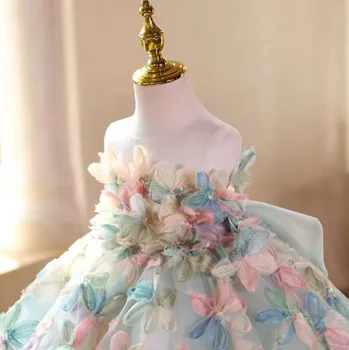 10 best sales Vestido turquesa para meninas - №9