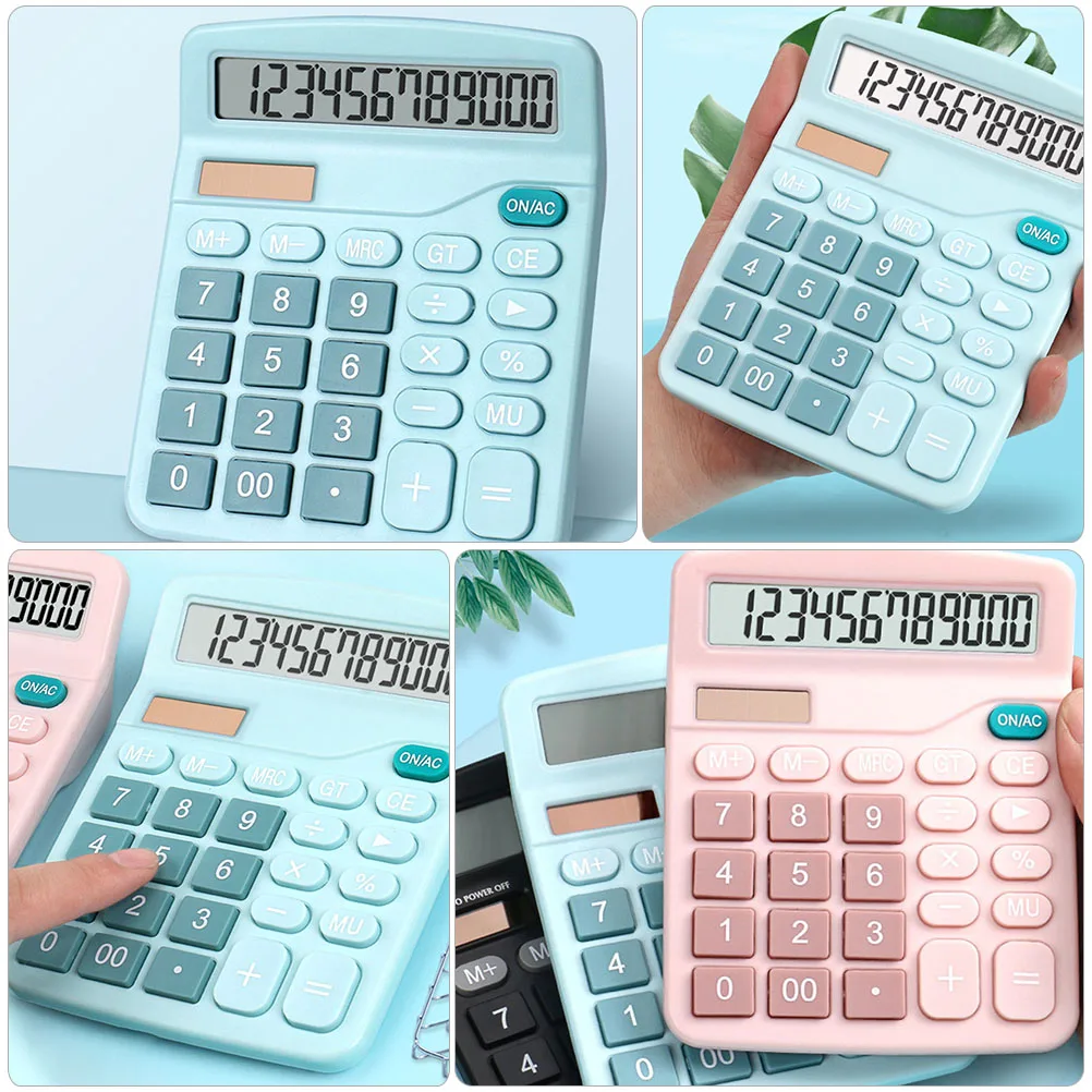 

Solar Calculator Lightweight Portable Abs Office Supplies Multi-Use Calculator for Students and Office Workers