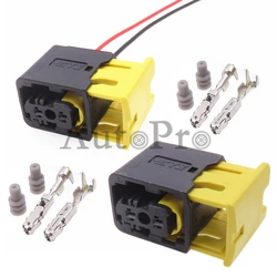 1 Set 2 Hole 1-1418448-2 AC Assembly Auto Urea Pump Sensor Wire Harness Sealed Socket Car Plastic Housing Connector