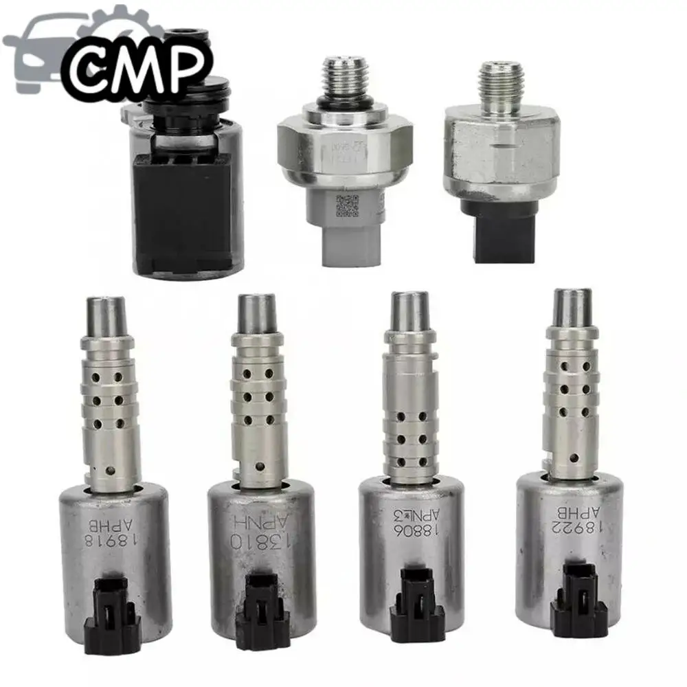 

1set Car Transmission Solenoids Kit (w/ Pressure Sensor) RE0F10D Fits For Nissan JF016E JF017E CVT8 Car Transmission Repair Part