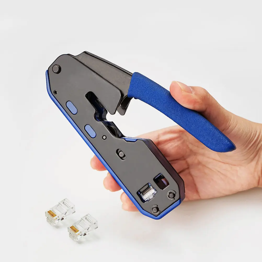 Wire Stripper Multipurpose High Hardness Crimping Cutter Tool for 8Pin 6Pin Ethernet Connector Network Cable Strip Cutter