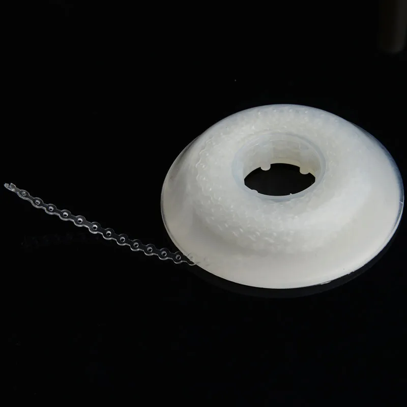 AZDENT Dental Kieferorthopädisches elastisches Ultra-Gummi-Power-Chain-Band, transparente Farbe, Größe lang, kurz, durchgehend, 15 Fuß/Rolle – Detail 2