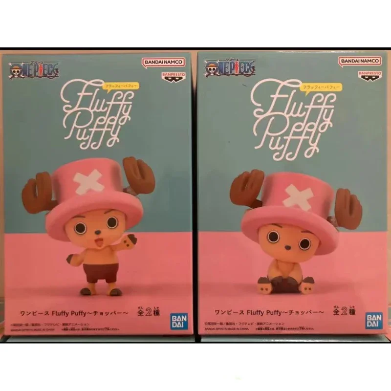 Original In Stock Bandai BANPRESTO One Piece Fluffy Puffy Tony Tony Chopper Anime Action Figure Toy Gift Model Collection Hobby