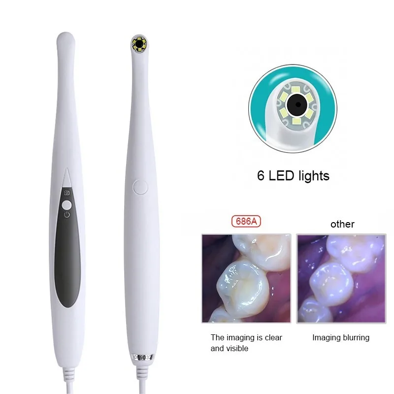 

WI-I686A Стоматологическая внутриротовая USB-камера с 6 светодиодами — HD-эндоскоп для осмотра и диагностики полости рта в режиме реального времени