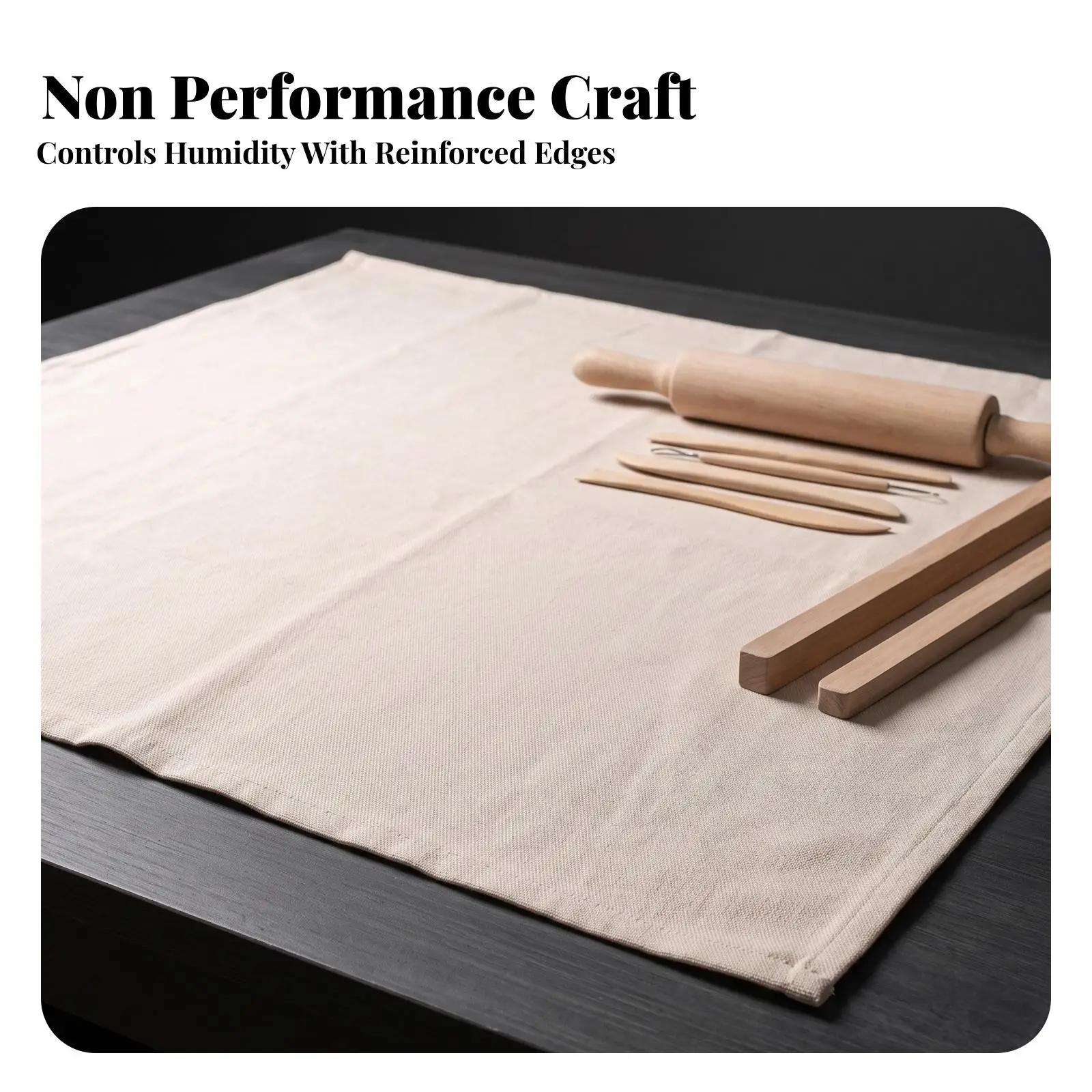 Pottery Work Table Linen Cloth for Messy Art Projects Scratch Resistant Surface