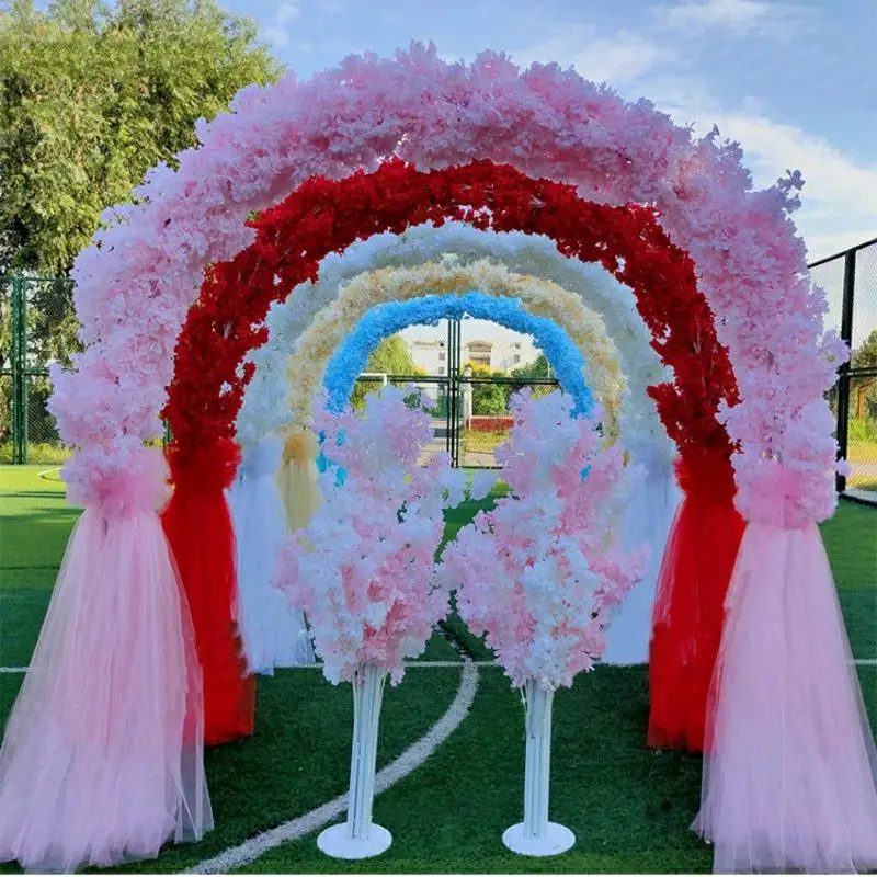 

Wedding Snowfall Arch Wedding Decoration Flower Gate Joyful Silk Flower Arches Cherry Blossom Flower Gate Opening Ceremony Frame