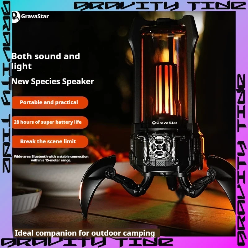 Gravastar G5 Light Scorpion Outdoor Audio Bluetooth Audio Gaming Desktop Wireless Speakr Atmosphere Speaker Camping Light Gift