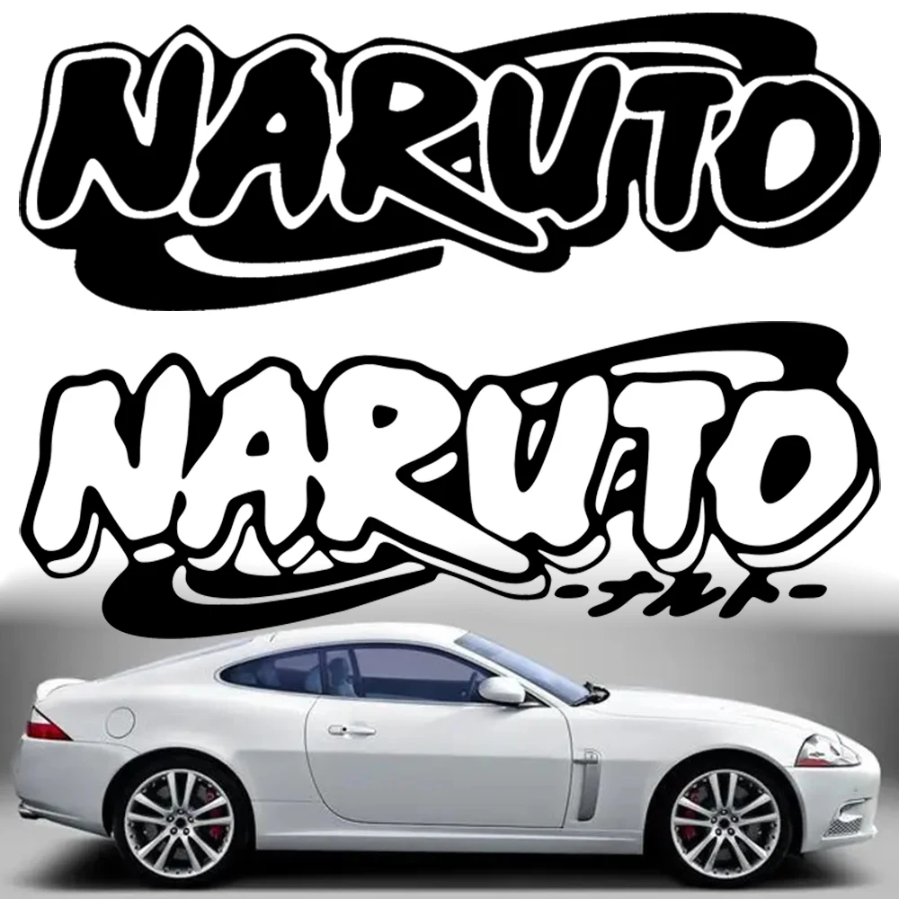 Naruto Bold Logo Car Stickers Vinyl Decal Custom Color Size Waterproof Die Cut for Laptop Car Window Motorcycle Bumper AI