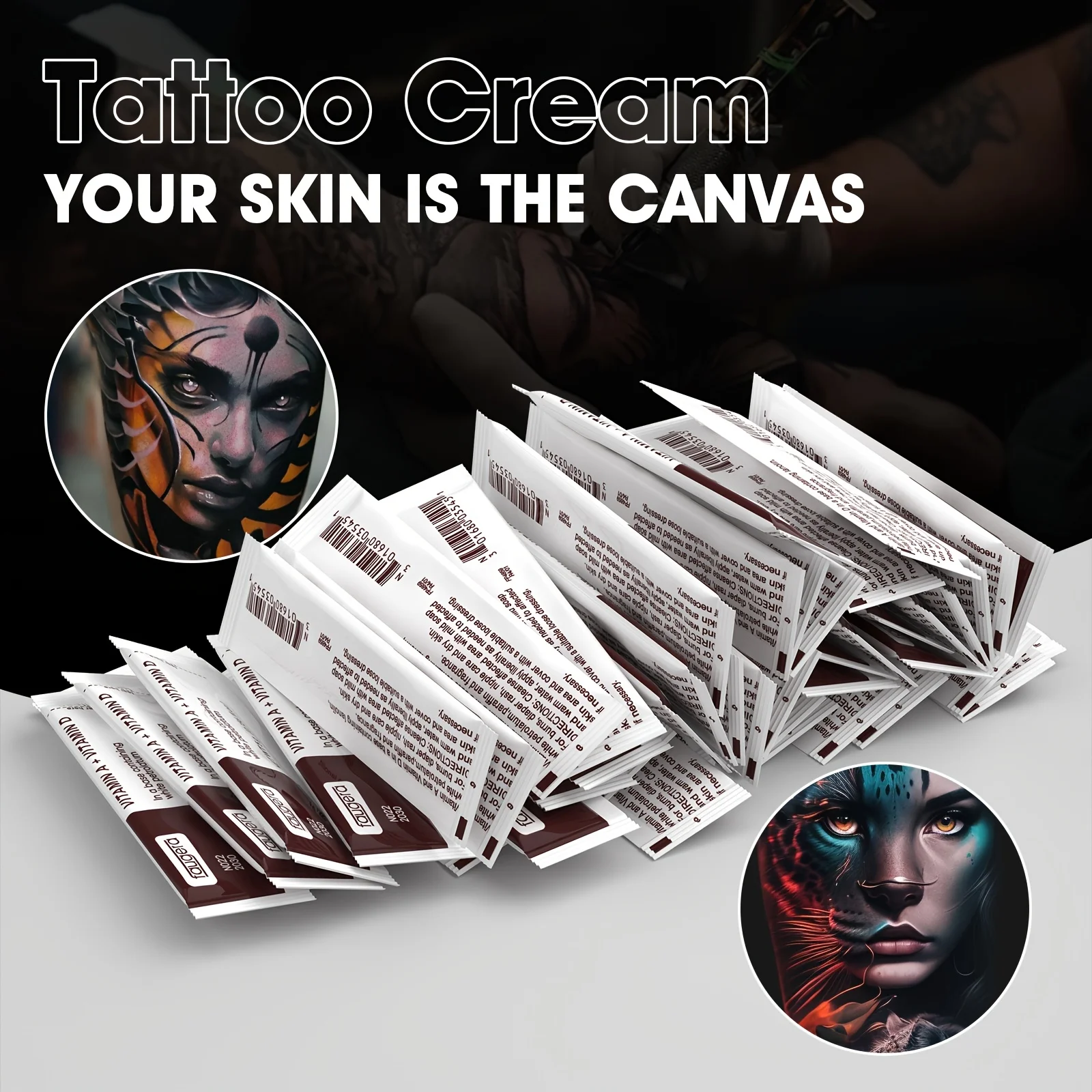 100/50/30/10 шт. крем для ухода за татуировками Fougera витамин A & D мазь для татуировки против шрамов гель для перманентного макияжа лечебный гель