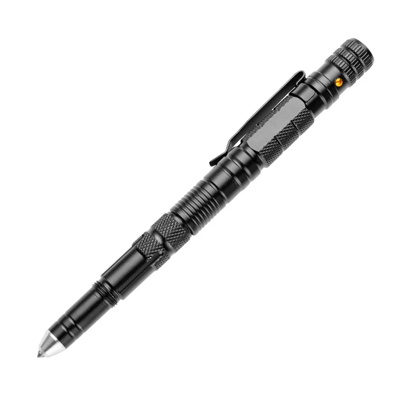 Alloy Metal Personal Tactical Pen with Emergency LED Light Window Breaker Touch Pen Writting Screwdriver Self Defense EDC Tool