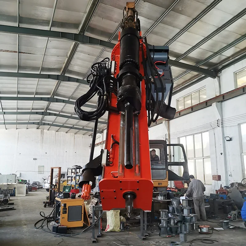 High Efficiency Engine-Powered Integrated Hydraulic Rock Splitter with 8000T Splitting Force for Quarry Drilling and Cracking