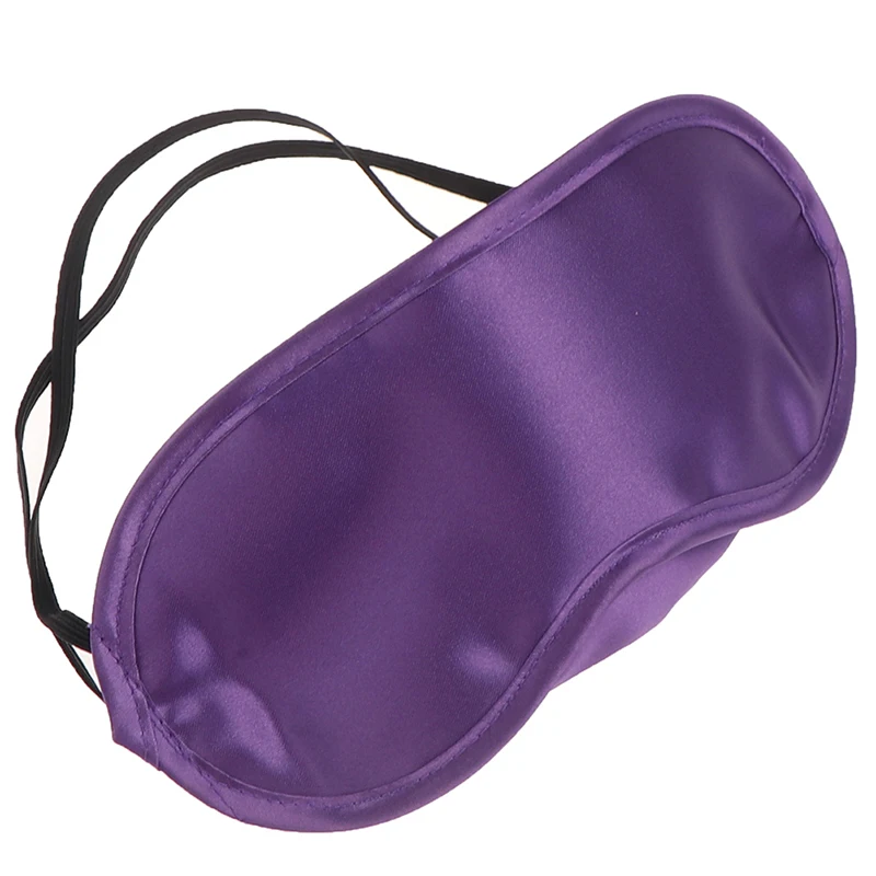 1PC Silk Sleep Eye Mask Padded Shade Eye Cover Patch Sleeping Mask Eyemask Blindfolds Travel Relax Rest Women Men