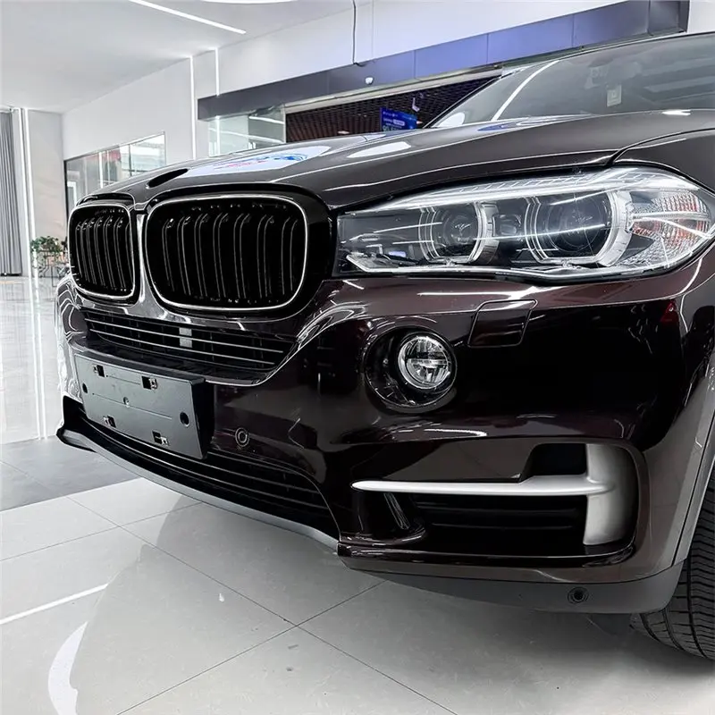 

X39A-Car Front Grille With LED Light Daul Dual Line Vertical Air Intake Kidney Design For BMW X5 F15 X6 F16 2014-2018