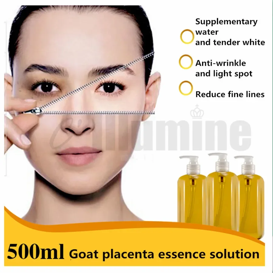 Placenta Essence Goat Placenta Moisturizing Hyaluronic acid Anti-aging Skin Tightening 500nl
