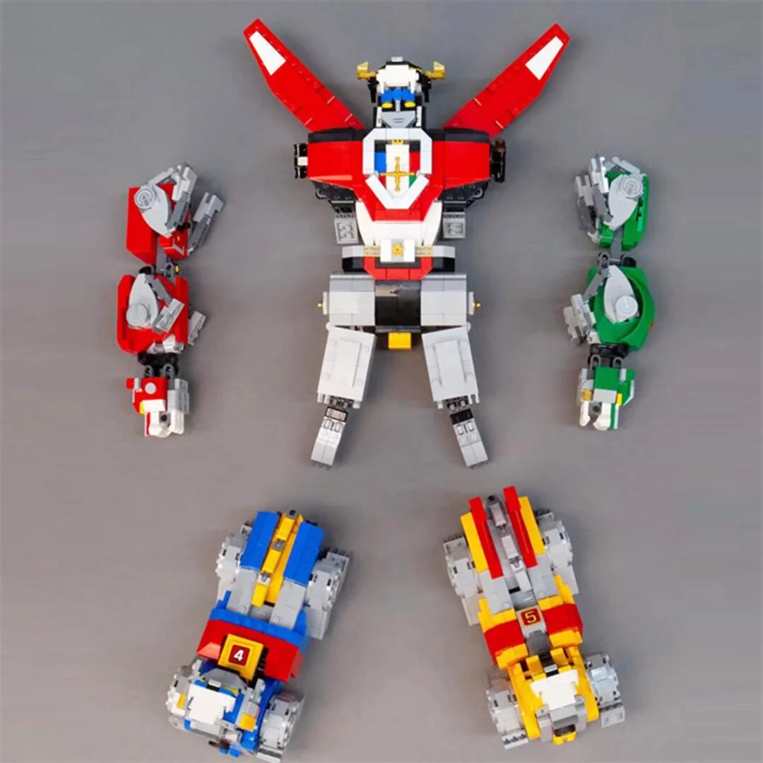 New Animal 5-in-1 Transformable Mech Building Blocks Robot 21311 Space Squad Puzzle Model Toy Holiday Gift Desktop Ornament