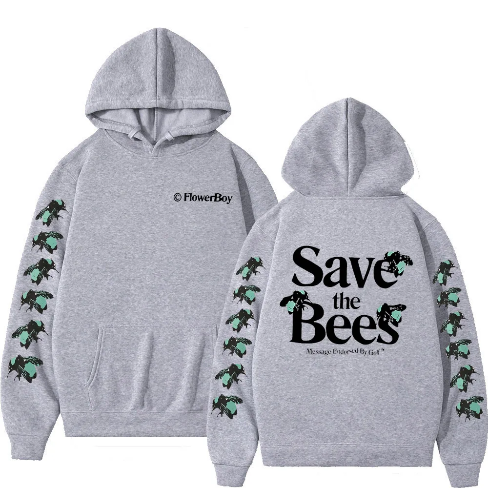 Tyler The Creator FlowerBoy Save The Bees Merch Hoodie Long Sleeve Women Men Hooded Sweatshirt GLOF Hip Hop Clothes