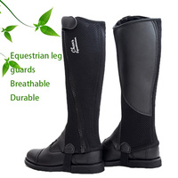 Summer Equestrian Leg Guards Adult Children Horse Riding Boot Covers Outdoor Training Knee Brace Knight Gaggets