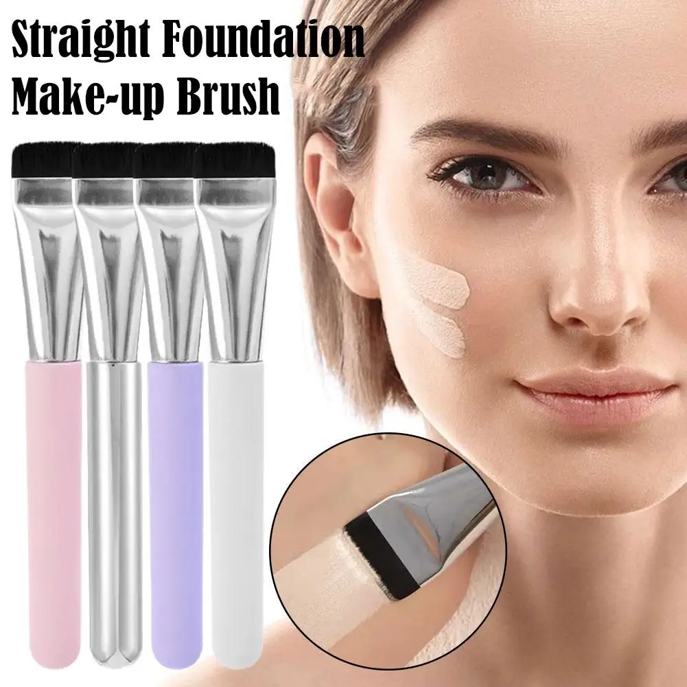 Ultra Thin Foundation Brush Lightweight And Thin Face Contour Makeup Foundation Contour Brushes Brush Flat Blending Cream B P6M3