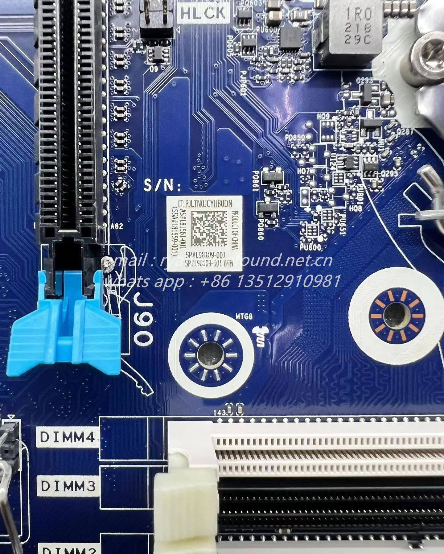 L81561-001 L81559-001 L98109-001 L98109-601 for  Z2 G5 TWR Motherboard