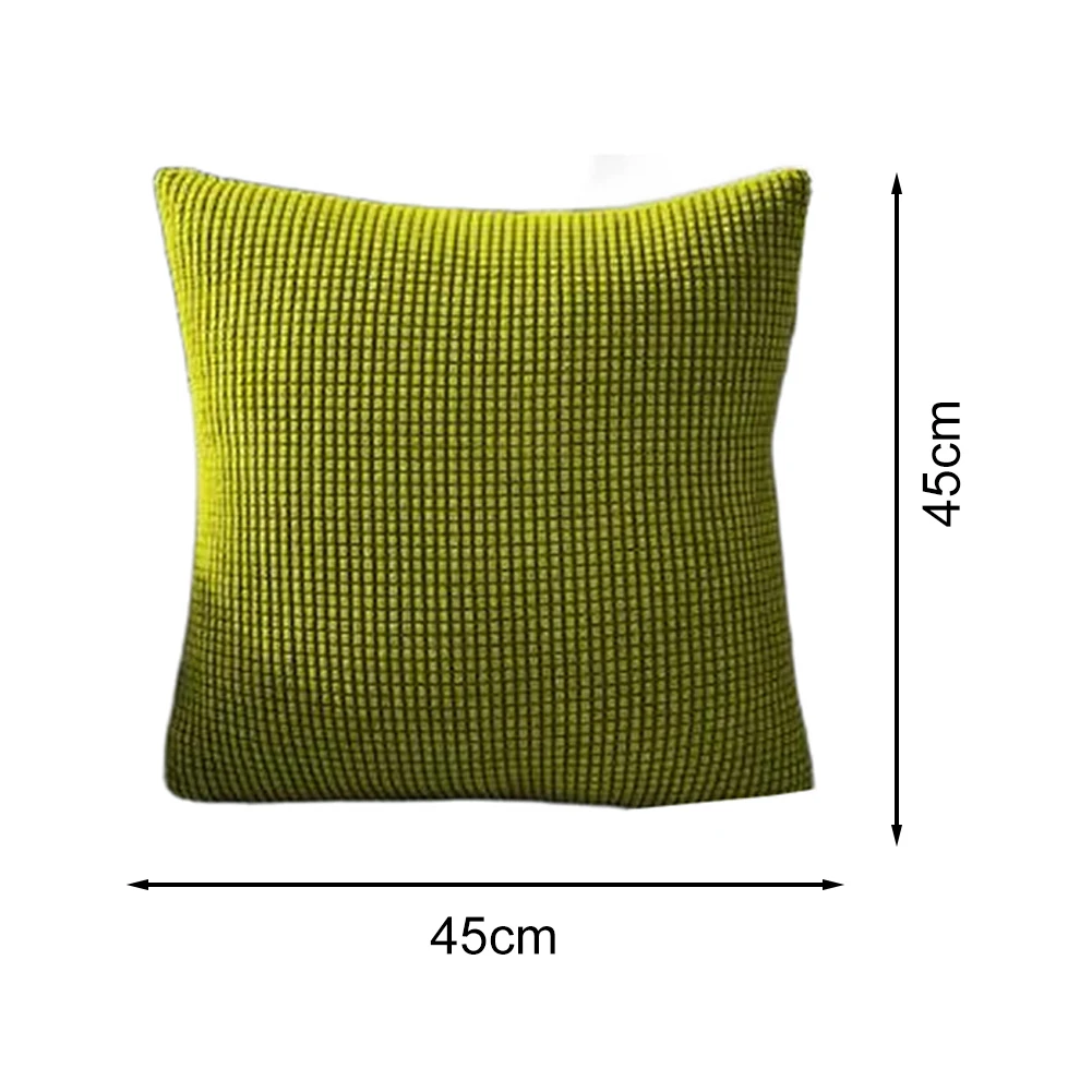 2pcs Sofa Throw Pillows Corn Fleece Pillowcases Lumbar Pillows Living Room Mat Pillow Cover 45*45 Cm Square Cushions