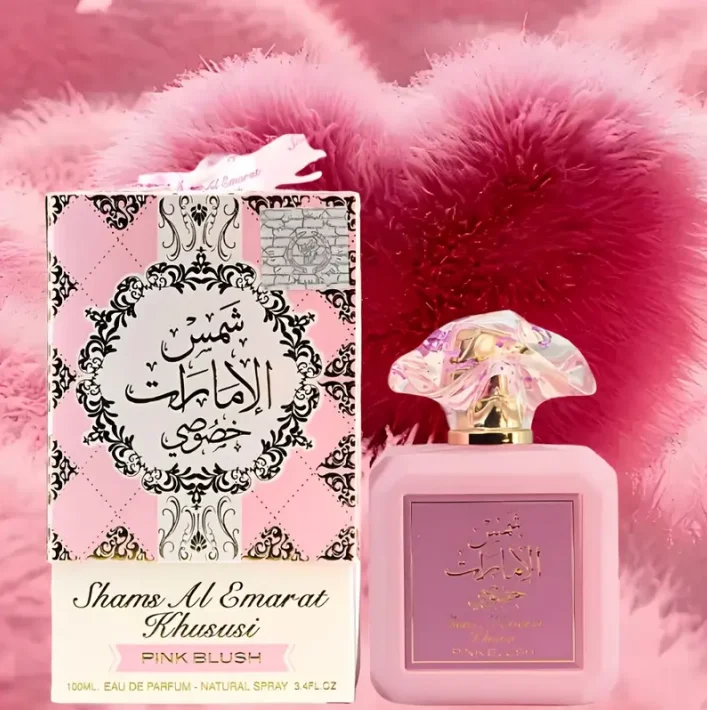 

Ard Al Zaafaran Arabian Perfume Pink Blush Shams Al Emarat Khususi Blush Eau De Parfum for Women 100 ML 3.4 OZ