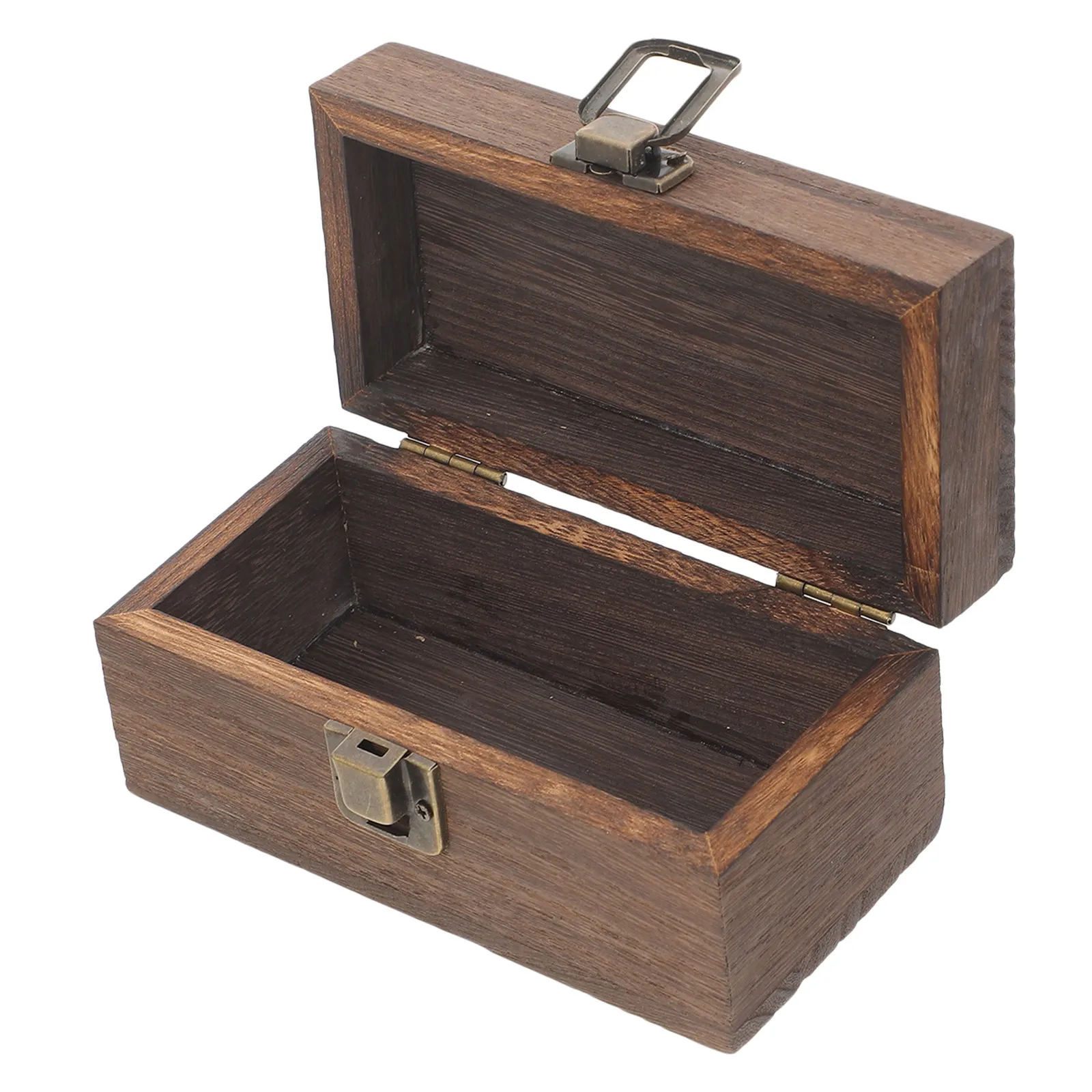 

Деревянная шкатулка для украшений в ретро-стиле, портативный органайзер для хранения серег, ожерелий, браслетов, винтажный футляр для мелочей