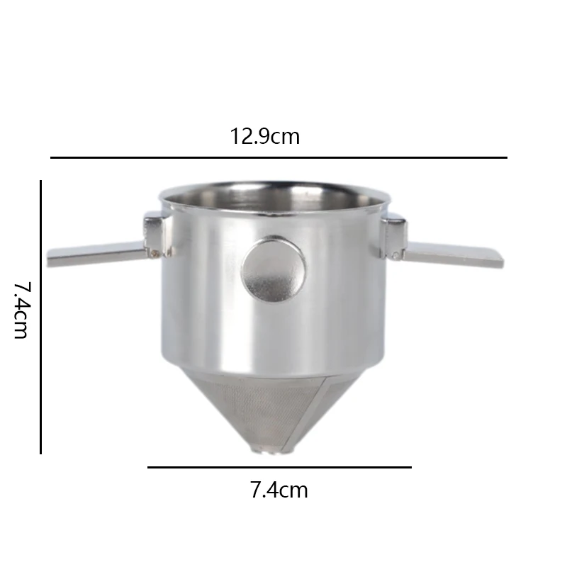 304 Stainless Steel Hanging Ear Coffee Filter Cup Portable Hand Flush Filter Filter Paper Filter-free Funnel Coffee Utensils