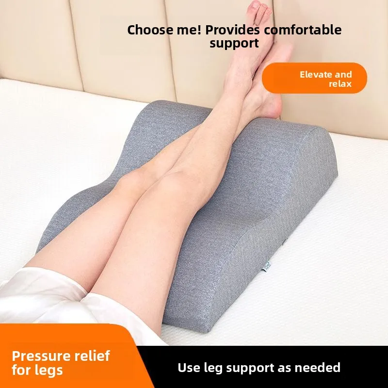 

Memory Foam Leg Elevation Pillow Foot Rest Cushion Office Use Hard Support Air Filled 3D Cut Single Person Adult Pillow